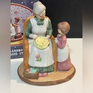 1989 Vtg TMD Nostalgia Series- Grandmother Cross Stitching